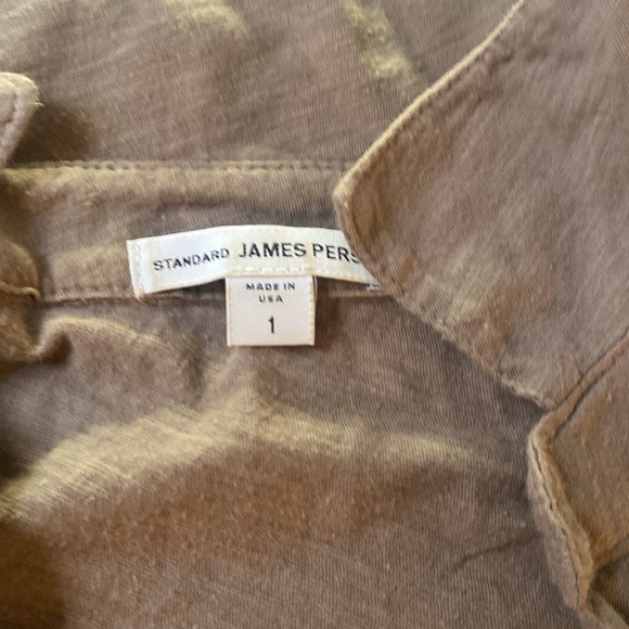 James Perse olive long sleeve shirt (size 1). - Picture 2 of 2